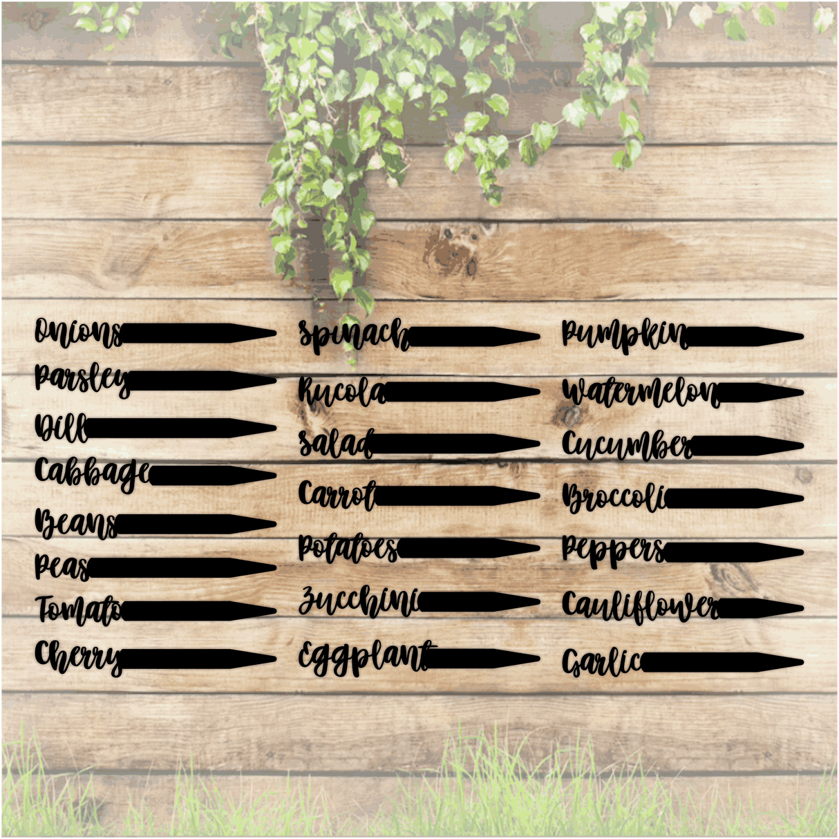 Vegetable Garden Marker Set of 22