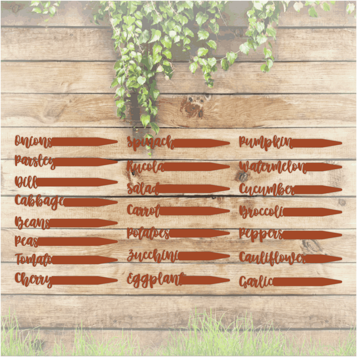 Vegetable Garden Marker Set of 22