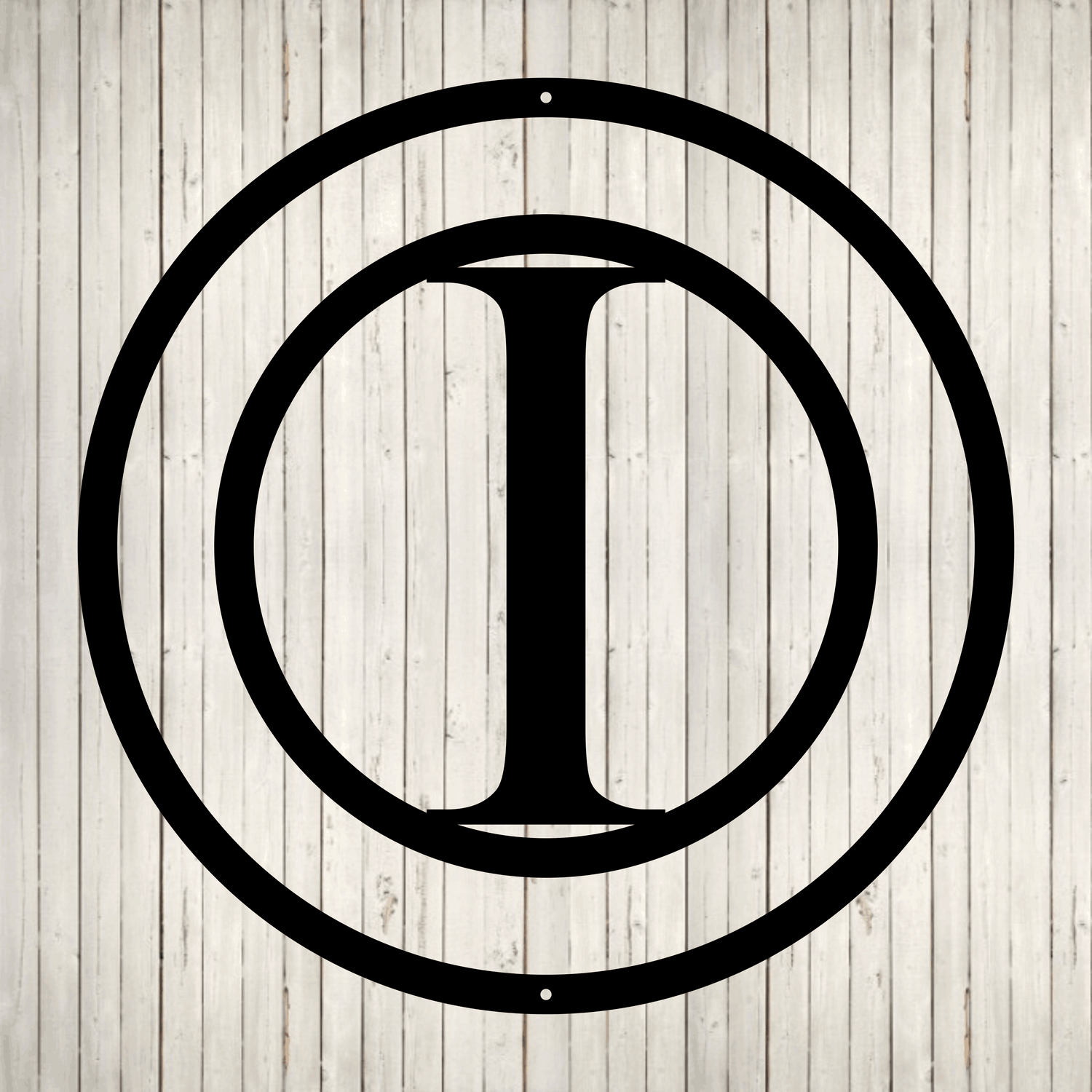 Circled Initial with Last Name and Est. Date