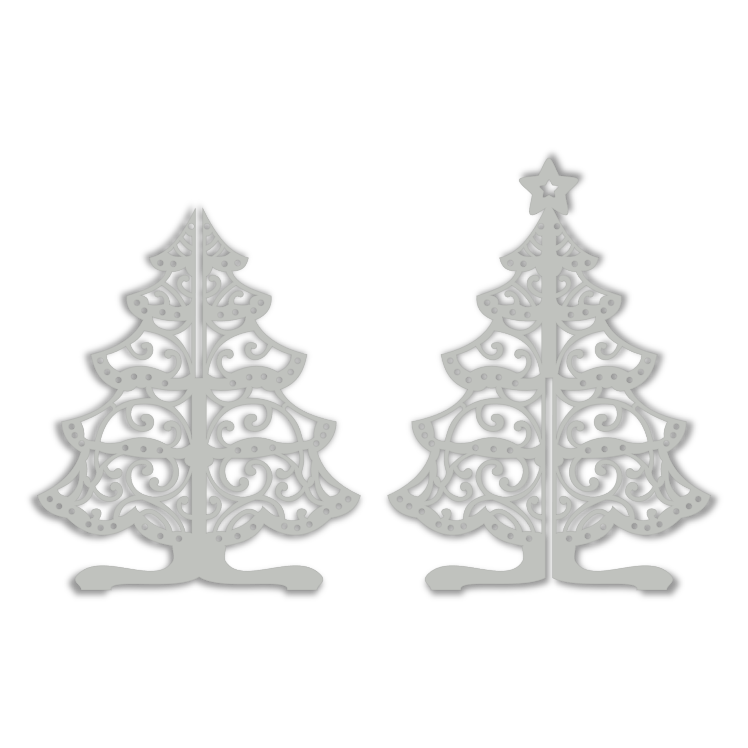 3D Star Topped Christmas Tree