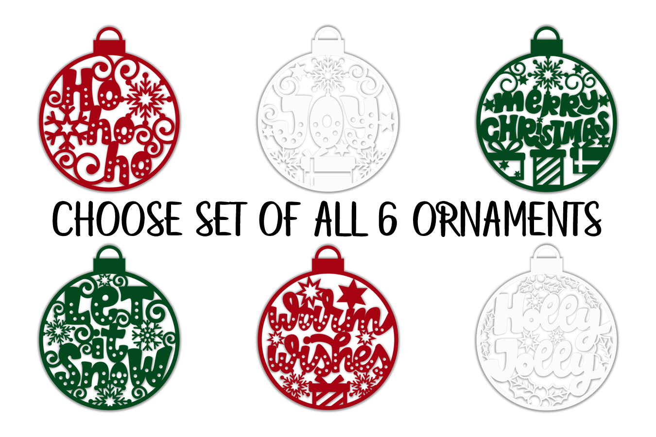 Christmas Bulb Set of All 6