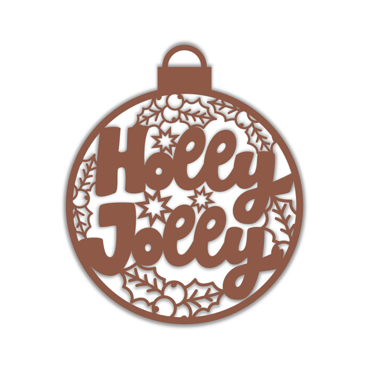 Holly Jolly Christmas Bulb