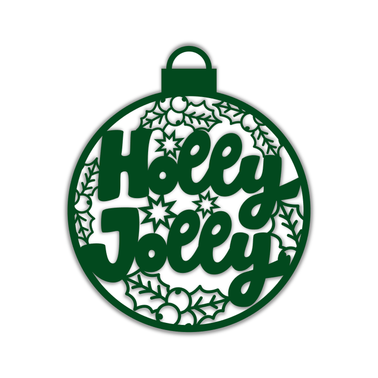Holly Jolly Christmas Bulb