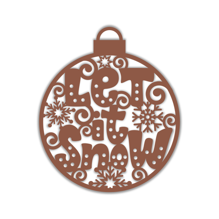 Let it Snow Christmas Bulb