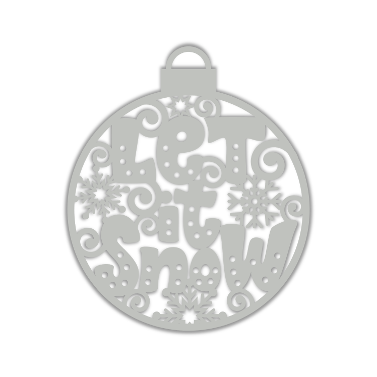 Let it Snow Christmas Bulb