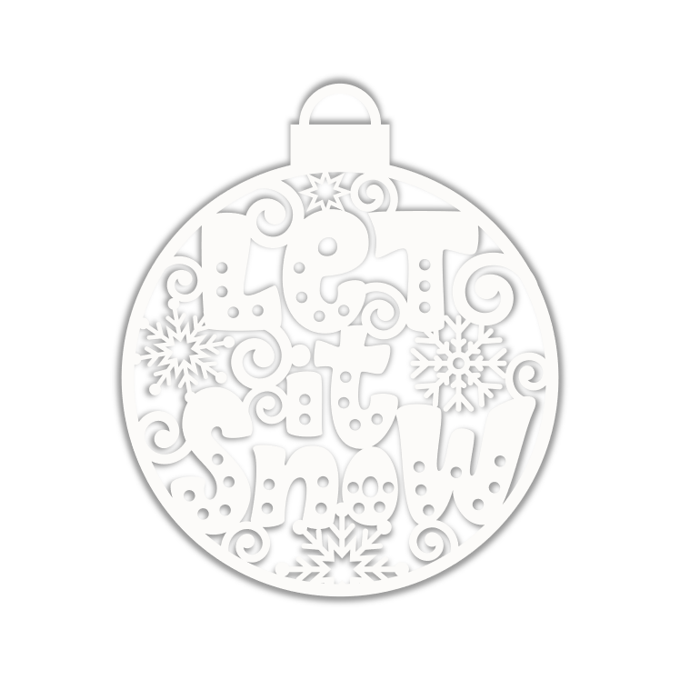 Let it Snow Christmas Bulb