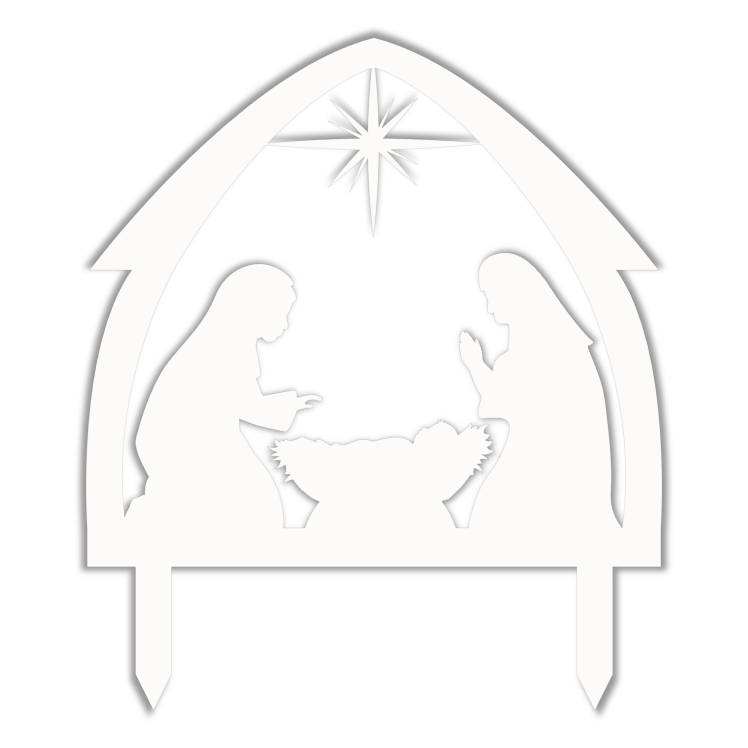 Nativity Yard Sign