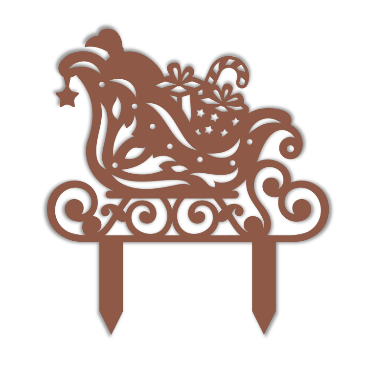 Santa's Sleigh Yard Sign