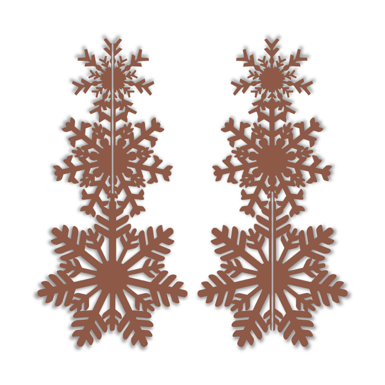 3D Snowflake Christmas Tree