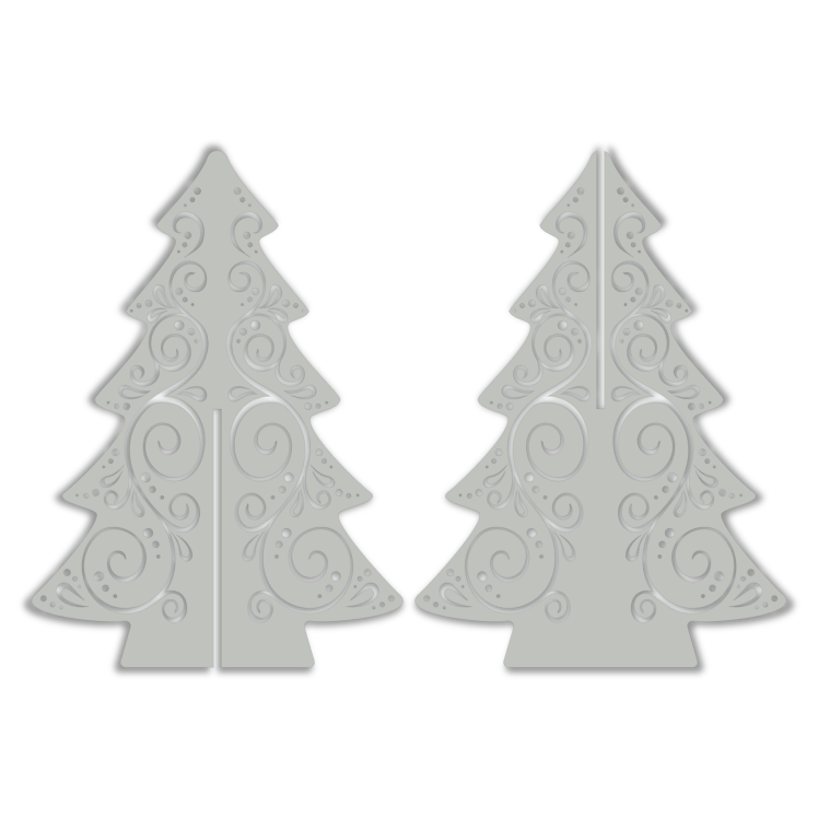 3D Swirly Christmas Tree