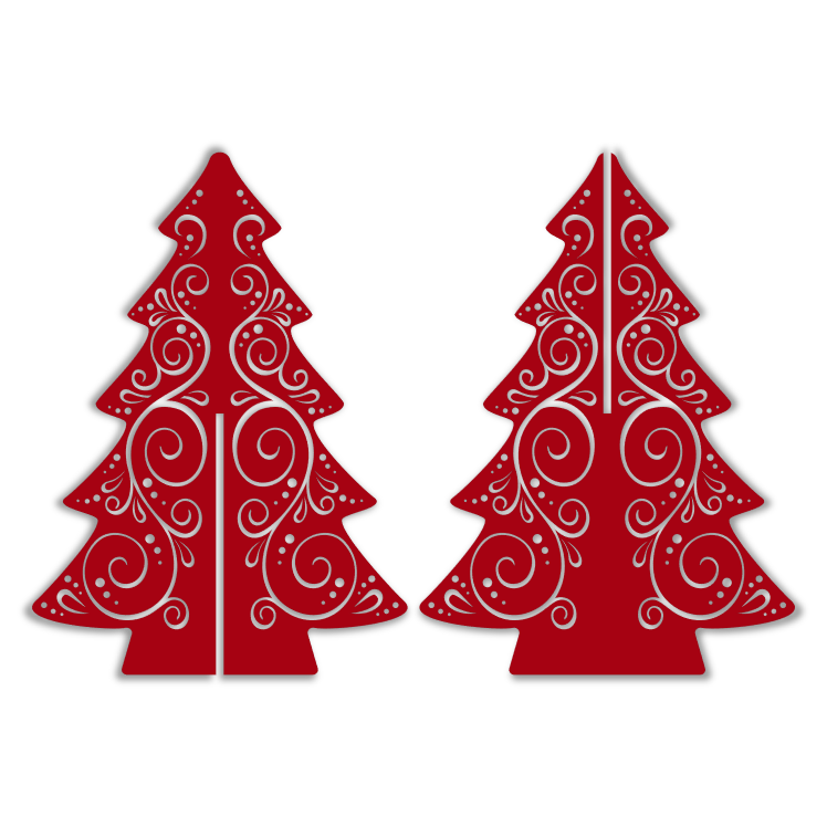3D Swirly Christmas Tree