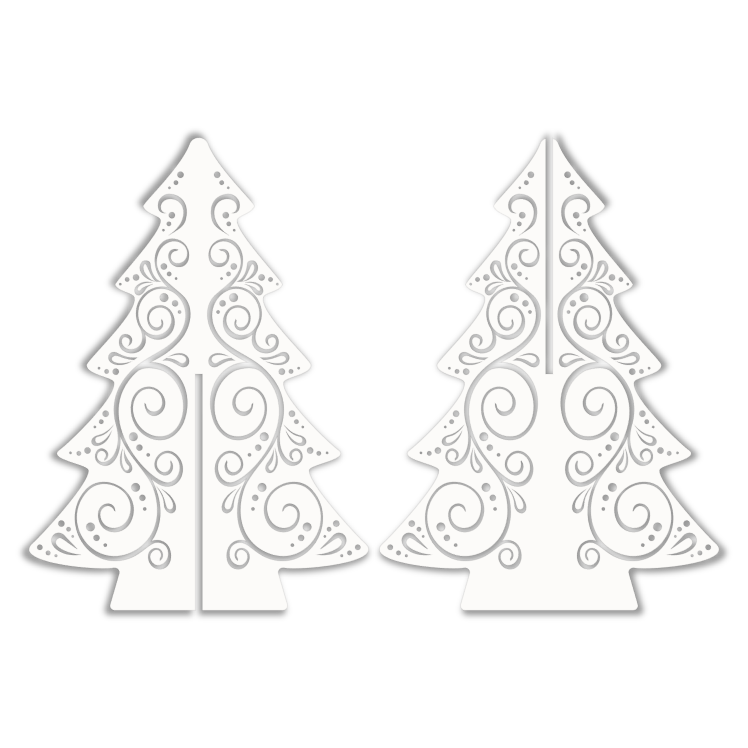 3D Swirly Christmas Tree