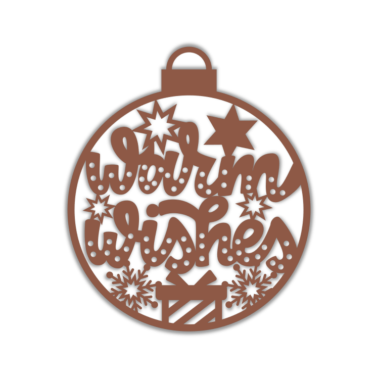 Warm Wishes Christmas Bulb