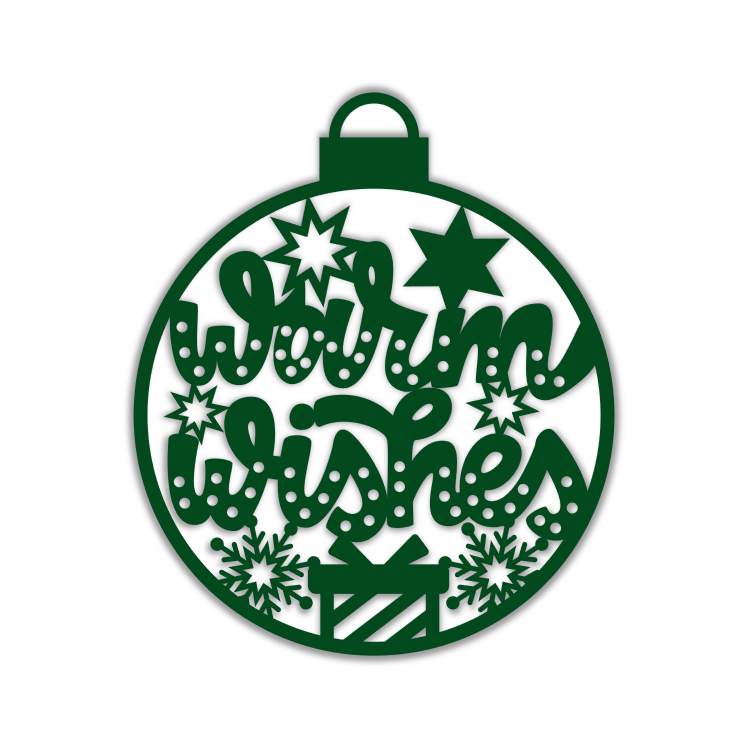 Warm Wishes Christmas Bulb