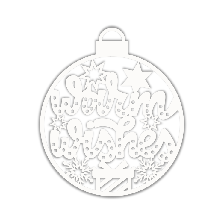 Warm Wishes Christmas Bulb
