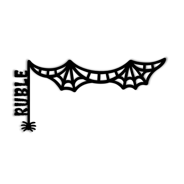 Hanging Cob Web with Name