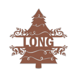 Custom Text Split Christmas Tree