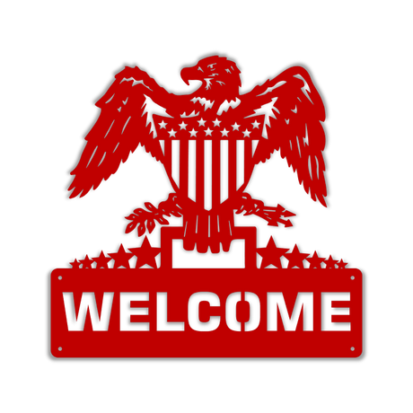 Patriotic Welcome Eagle